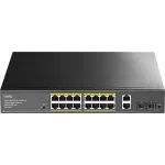 Коммутатор Cudy GS1018PS2 (L2) 18x1Гбит/с 2xКомбо(1000BASE-T/SFP) 2SFP 16PoE 200W неуправляемый