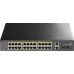 Коммутатор Cudy GS1026PS2 (L2) 26x1Гбит/с 2xКомбо(1000BASE-T/SFP) 2SFP 24PoE 300W неуправляемый
