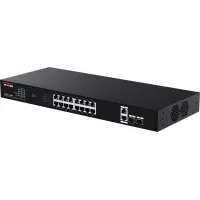 Коммутатор IP-Com G1120P-16-150W (L2) 20x1Гбит/с 2xКомбо(1000BASE-T/SFP) 2SFP 16PoE 135W неуправляемый