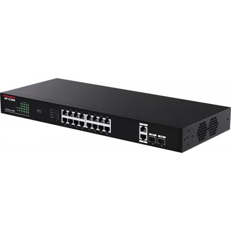 Коммутатор IP-Com G1120P-16-150W (L2) 20x1Гбит/с 2xКомбо(1000BASE-T/SFP) 2SFP 16PoE 135W неуправляемый