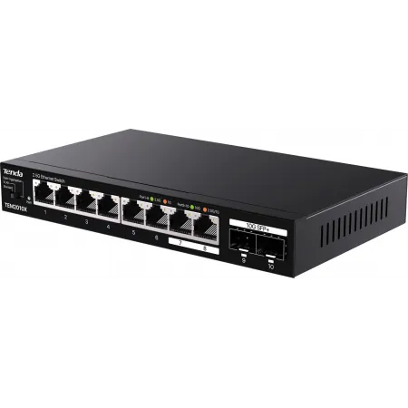 Коммутатор Tenda TEM2010X (L2) 8x2.5Гбит/с 2SFP+ неуправляемый