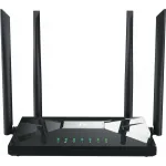 Роутер беспроводной Netis W1200AG AC1200 10/100/1000BASE-TX черный