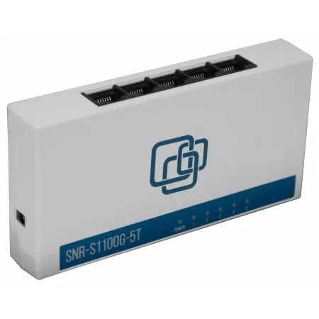 Коммутатор SNR SNR-S1100G-5T (L2) 5x1Гбит/с неуправляемый