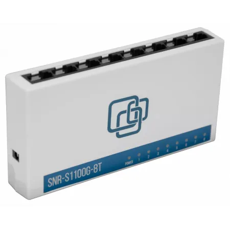 Коммутатор SNR SNR-S1100G-8T (L2) 8x1Гбит/с неуправляемый