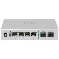 Коммутатор SNR SNR-S1904GP-2S (L2) 4x1Гбит/с 2SFP 4PoE 65W неуправляемый