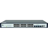 Коммутатор SNR SNR-S2989G-24TX (L2+) 24x1Гбит/с 4SFP+ управляемый
