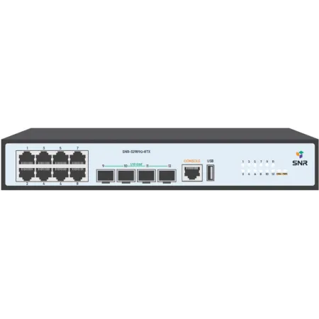 Коммутатор SNR SNR-S2989G-8TX (L2+) 4SFP+ управляемый