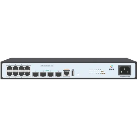 Коммутатор SNR SNR-S2989G-8TX-POE (L2+) 8x1Гбит/с 4SFP+ 8PoE 125W управляемый