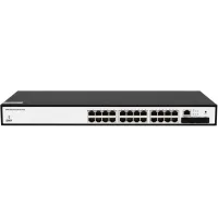 Коммутатор SNR SNR-S5210G-24TX-POE (L2+) 24x1Гбит/с 4SFP+ 24PoE 370W управляемый