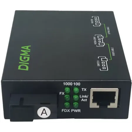 Медиаконвертер Digma DMC-1G35-20AL