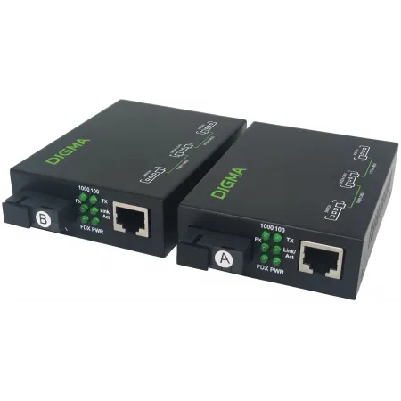 Медиаконвертер Digma DMC-1G53-20BL