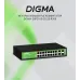 Коммутатор Digma DSP216G-2G-2S-R300 (L2) 18x1Гбит/с 2SFP 16PoE 16PoE+ 2PoE++ 300W неуправляемый