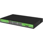 Коммутатор Digma DSP224G-2S-R400 (L2) 24x1Гбит/с 2SFP 24PoE 24PoE+ 2PoE++ 400W неуправляемый