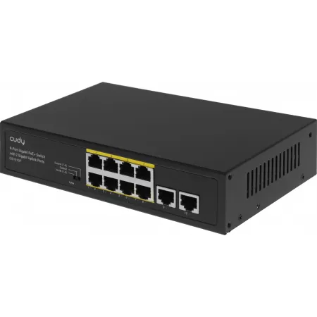 Коммутатор Cudy GS1010P (L2) 10x1Гбит/с 8PoE 120W неуправляемый