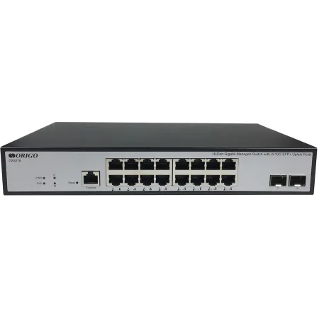 Коммутатор Origo OS3218 OS3218/A1A (L2) 16x1Гбит/с 2SFP+ управляемый