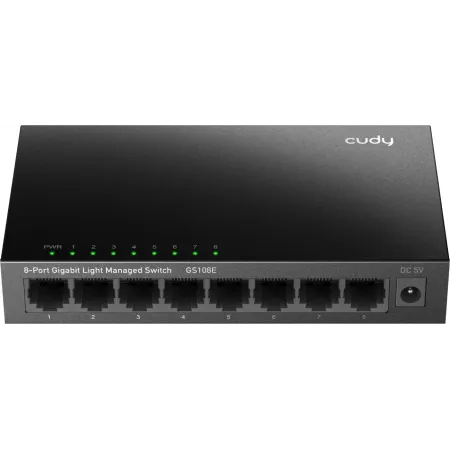 Коммутатор Cudy GS108E (L2+) 8x1Гбит/с настраиваемый