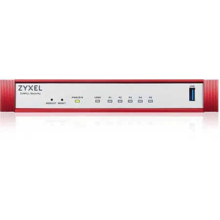 Межсетевой экран Zyxel USG Flex 50H (USGFLEX50H-EUCI01F) 10/100/1000BASE-TX красный