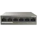 Коммутатор IP-Com F1106P-4-63W (L2) 6x100Мбит/с 4PoE 63W неуправляемый