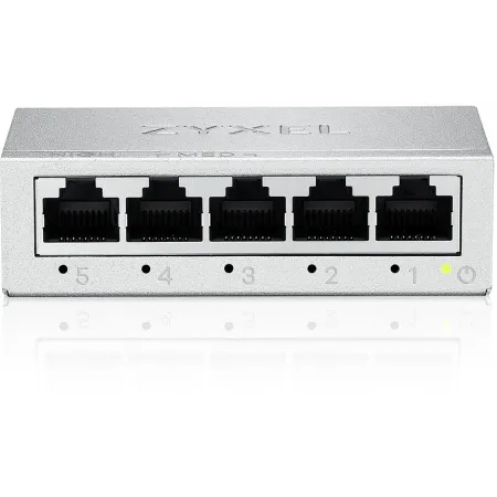 Коммутатор Zyxel GS-105BV5-EU0101F (L2) 5x1Гбит/с неуправляемый