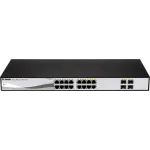 Коммутатор D-Link DGS-1210-16 DGS-1210-16/G2A (L2) 16x1Гбит/с 4xКомбо(1000BASE-T/SFP) настраиваемый