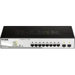 Коммутатор D-Link DGS-1210-08P DGS-1210-08P/G3A (L2) 8x1Гбит/с 2SFP 8PoE 65W настраиваемый