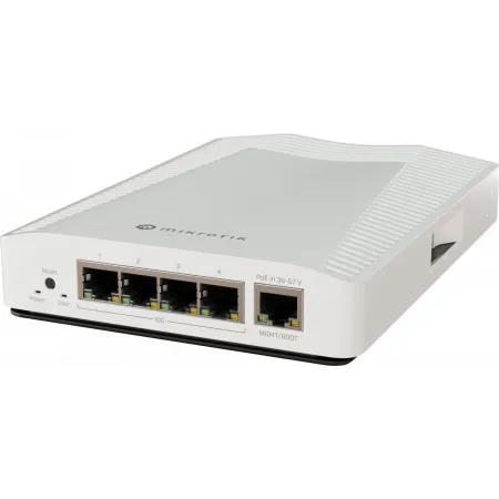 Коммутатор MikroTik CRS304-4XG-IN 1x1Гбит/с 4x10Гбит/с 1PoE управляемый