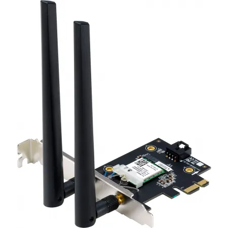Сетевой адаптер Wi-Fi + Bluetooth Asus PCE-BE6500 BE6500 PCI Express 2ант.