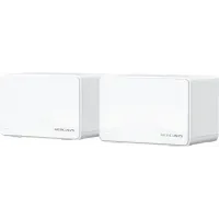 Роутер беспроводной Mercusys Halo H25BE (HALO H25BE(2-PACK)) BE3600 10/100/1000BASE-TX белый (упак.:2шт)