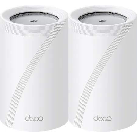 Бесшовный Mesh роутер TP-Link Deco BE65 Pro (DECO BE65 PRO(2-PACK)) BE9300 100/1000/2500/5000BASE-T белый (упак.:2шт)