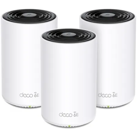Бесшовный Mesh роутер TP-Link Deco XE75 Pro (DECO XE75 PRO(3-PACK)) AXE5400 100/1000/2500BASE-T белый (упак.:3шт)