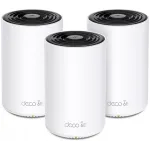 Бесшовный Mesh роутер TP-Link Deco XE75 AXE5400 10/100/1000BASE-TX белый (упак.:3шт)