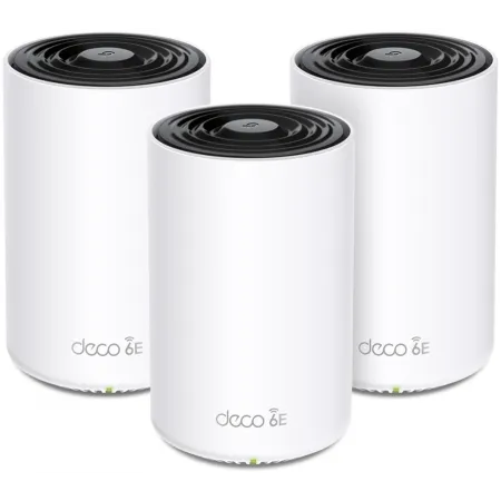 Бесшовный Mesh роутер TP-Link Deco XE75 AXE5400 10/100/1000BASE-TX белый (упак.:3шт)