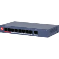 Коммутатор Dahua DH-CS4009-8ET1GT-110 (L2) 8x100Мбит/с 1x1Гбит/с 8PoE 110W управляемый