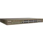 Коммутатор Tenda TEG5328P-24-410W (L3) 24x1Гбит/с 4SFP 24PoE 370W управляемый