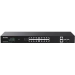 Коммутатор Tenda TEG1120P-16-150W (L2) 16x1Гбит/с 2SFP 16PoE 135W неуправляемый