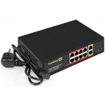 Коммутатор Exegate EDGS-1082D.8PoE-120W EX299028RUS (L2) 8x100Мбит/с 2x1Гбит/с 8PoE 120W неуправляемый