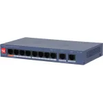 Коммутатор Dahua DH-CS4010-8ET2GT-60 8x100Мбит/с 2x1Гбит/с 2xКомбо(1000BASE-T/SFP) управляемый