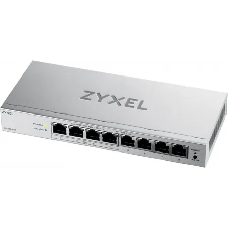 Коммутатор Zyxel GS1200-8HPV3-EU0101F (L2) 8x1Гбит/с 4PoE+ 68W управляемый Коммутатор Zyxel GS1200-8HPV3-EU0101F (L2) 8x1Гбит/с 4PoE+ 68W управляемый