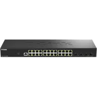 Коммутатор D-Link DGS-1210-28X/ME/C1A (L2) 24x1Гбит/с 4SFP+ управляемый