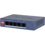Коммутатор Dahua DH-CS4005-4ET1GT-36 (L2) 4x100Мбит/с 1x1Гбит/с 4PoE неуправляемый
