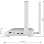 Роутер беспроводной Keenetic Netcraze Hero 5G (NC-4110) AX3000 10/100/1000/2500BASE-TX/4G cat.12 белый