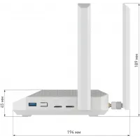 Роутер беспроводной Keenetic Netcraze Hero 5G (NC-4110) AX3000 10/100/1000/2500BASE-TX/4G cat.12 белый