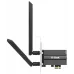 Сетевой адаптер Wi-Fi D-Link DWA-X562/E AX1800 PCI Express (ант.внеш.съем) 2ант.