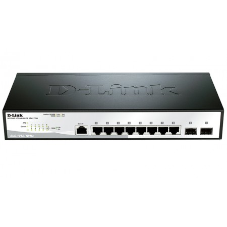 Коммутатор D-Link DGS-1210-10/ME/A1A 8x1Гбит/с 2SFP управляемый