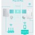 Сетевой адаптер Powerline TP-Link TL-WPA4220 AV600 Fast Ethernet (ант.внутр.)