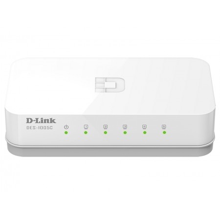 Коммутатор D-Link DES-1005C 5x100Мбит/с неуправляемый