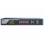 Коммутатор Hikvision DS-3E1310P-EI/M (L2) 8x100Мбит/с 2SFP 123W