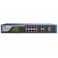 Коммутатор Hikvision DS-3E1310P-EI/M (L2) 8x100Мбит/с 2SFP 123W