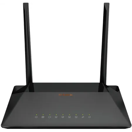 Роутер беспроводной D-Link DSL-224 N300 10/100BASE-TX черный