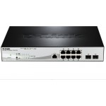 Коммутатор D-Link DGS-1210-10P/ME/A1A 8x1Гбит/с 2SFP 8PoE управляемый